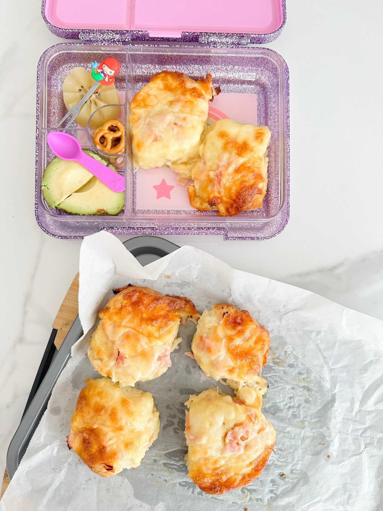 4-Ingredient Ham & Cheese Scrolls - Mum Made Yum