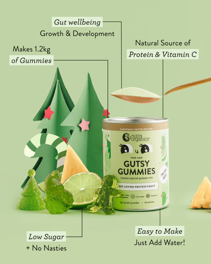 Nutra Organics Gutsy Gummies 150g - Pine Lime