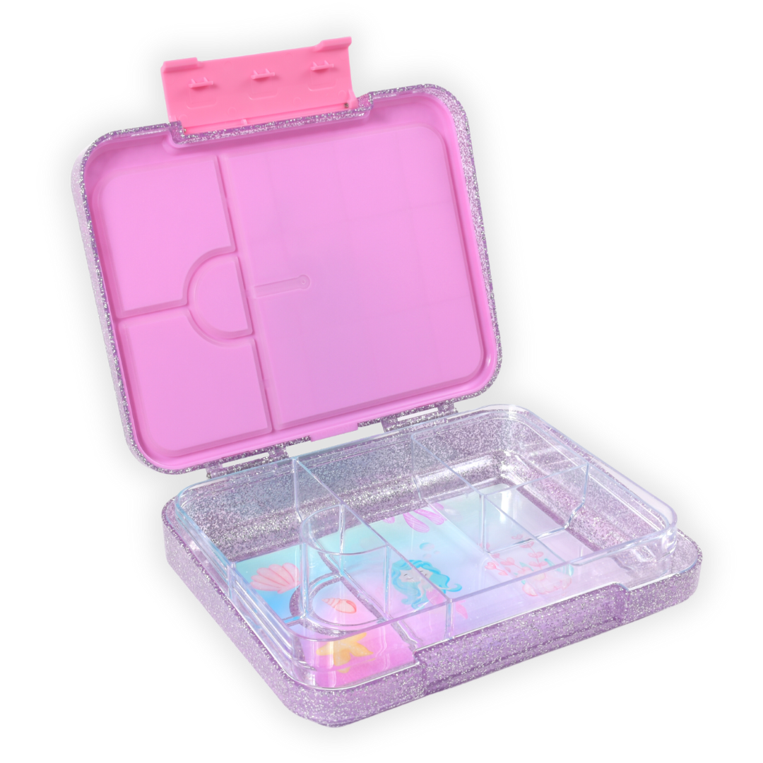 Bento Lunchbox (Large) - Sparkle Purple Mermaid