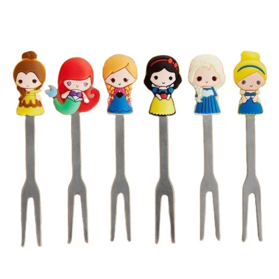 Food Picks/ Forks - Princess (6 Pieces)