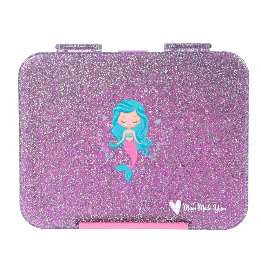 Bento Lunchbox (Large) - Sparkle Purple Mermaid