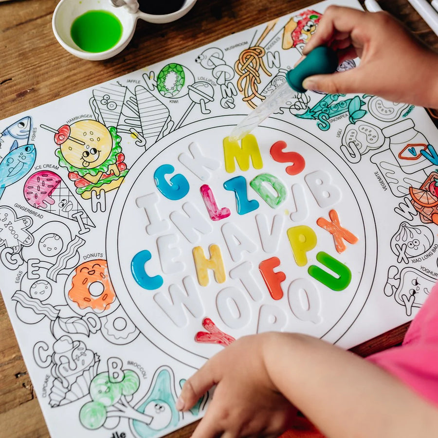 HeyDoodle Sensory Mat - Alphabet Soup2