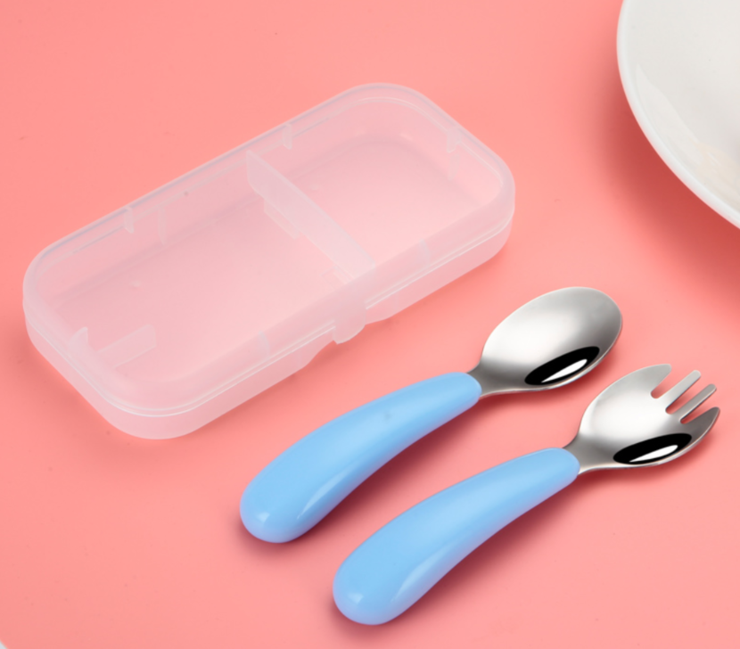 Spoon & Fork Kids Cutlery Set - Blue