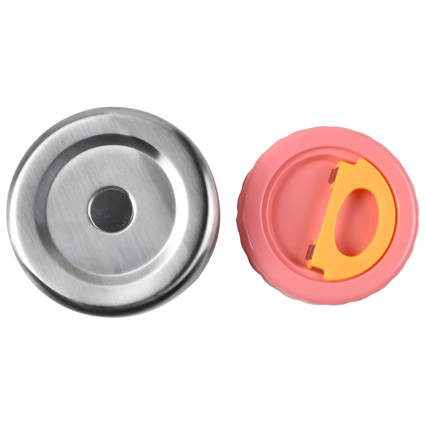 Pink Thermal insulated food jar open lid2