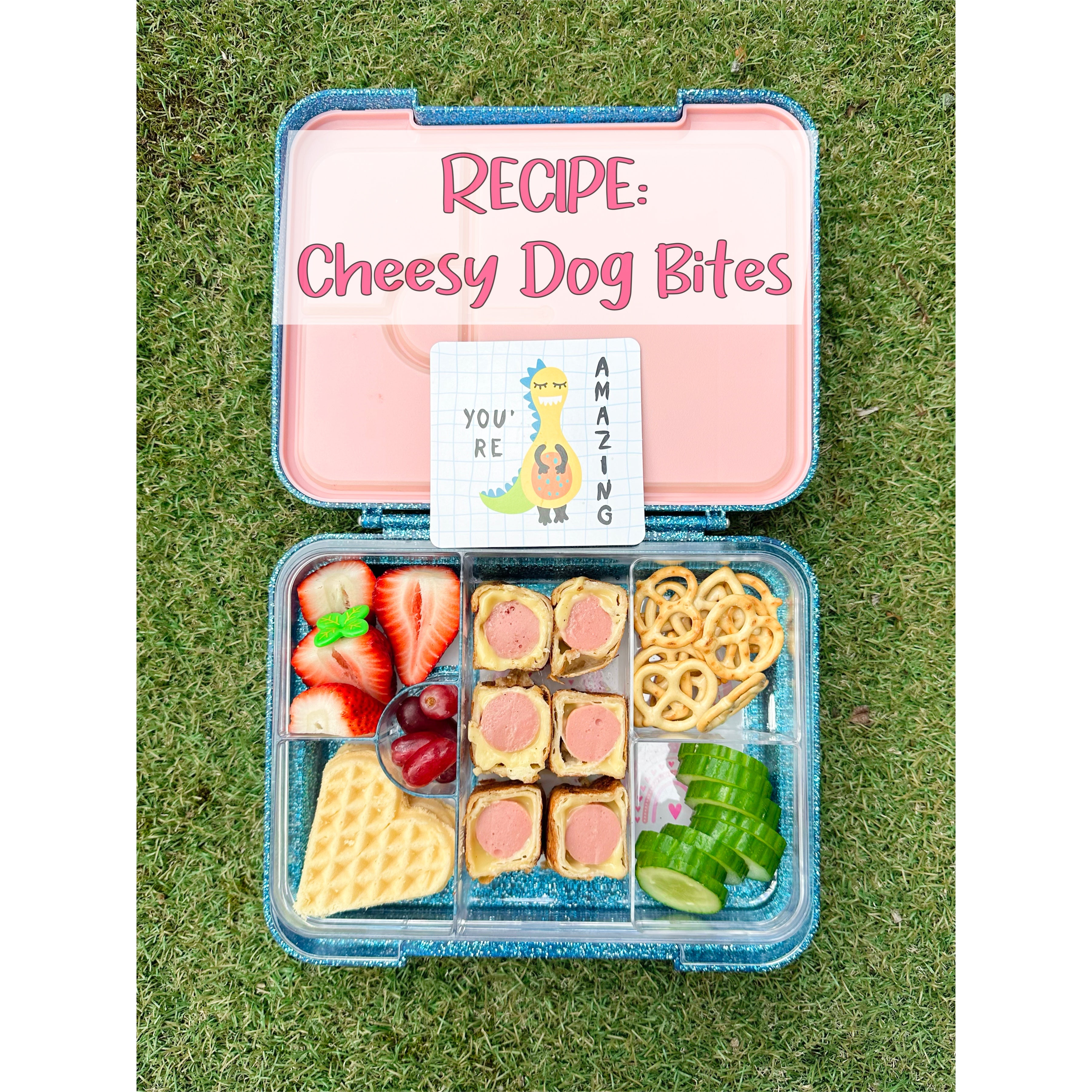 Cheesy Hot Dog Bites Lunchbox Recipe