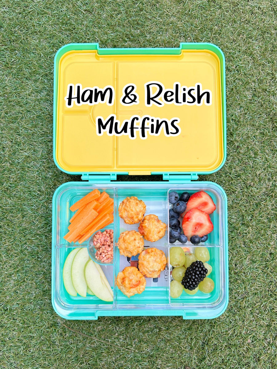 Ham & Tomato Relish Muffins (Perfect for Lunchboxes!)