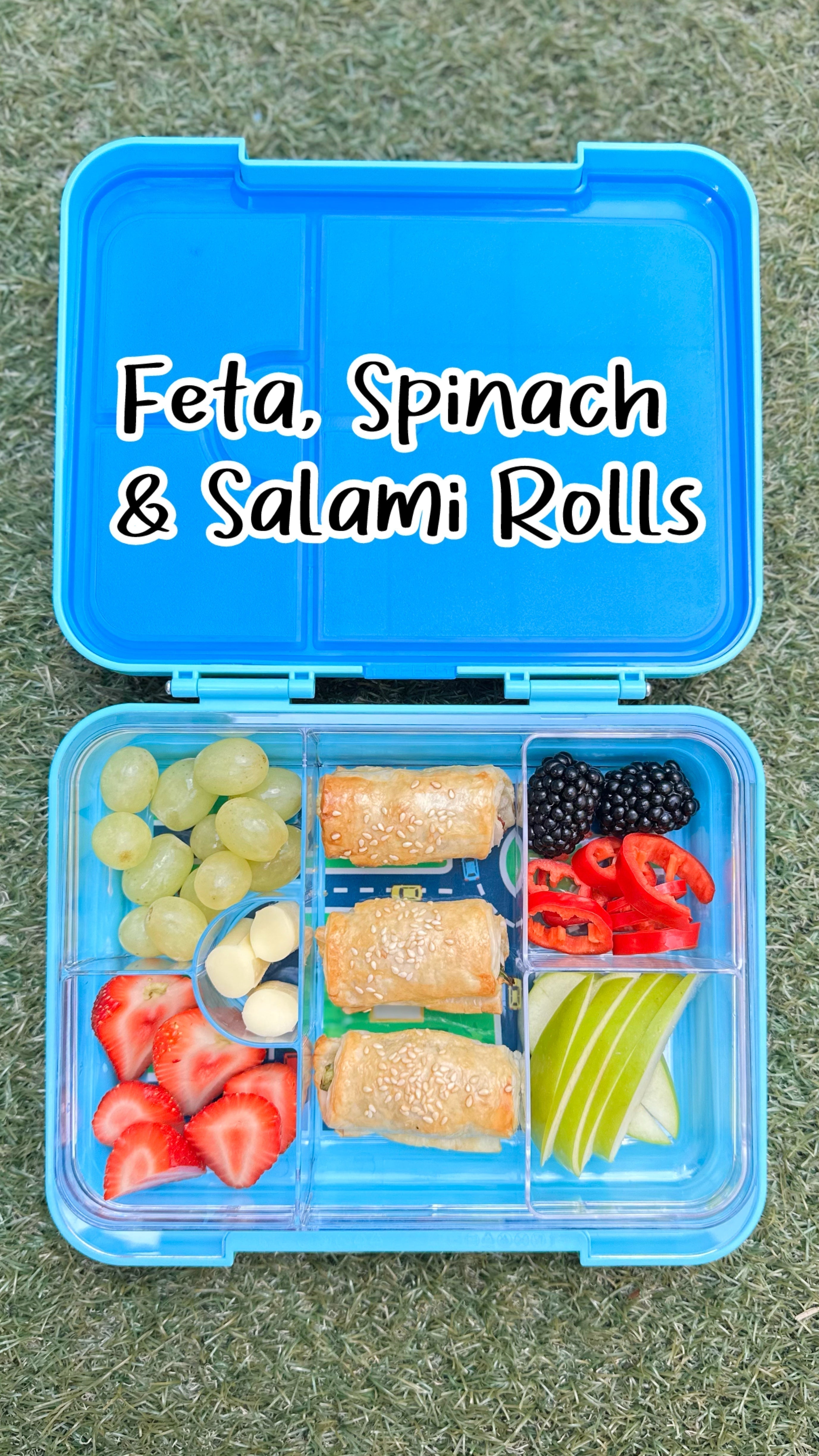 Spinach, Feta & Salami Pastry Rolls
