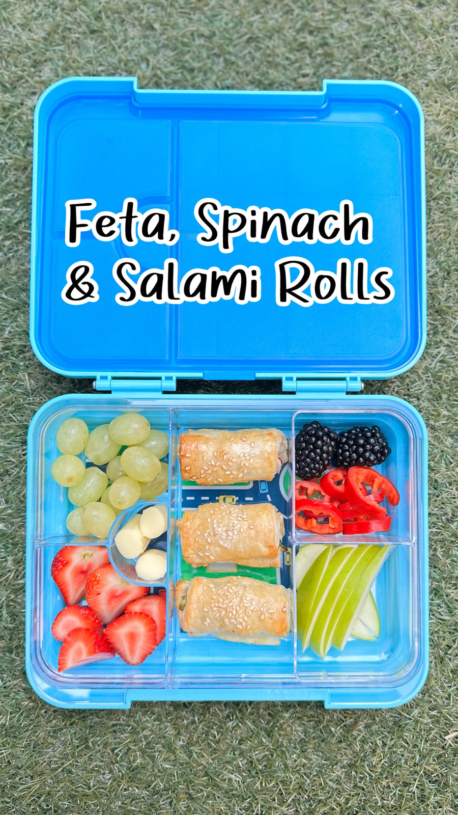 Spinach, Feta & Salami Pastry Rolls