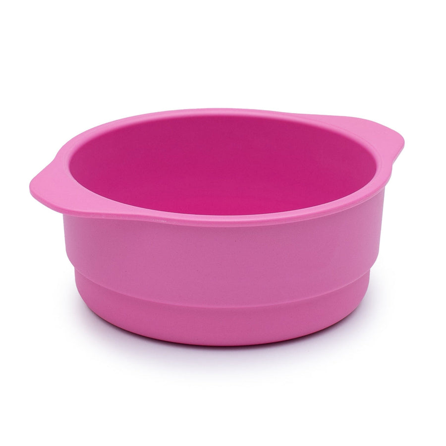 bamboo plant-based bamboo snack bowl in pink side on