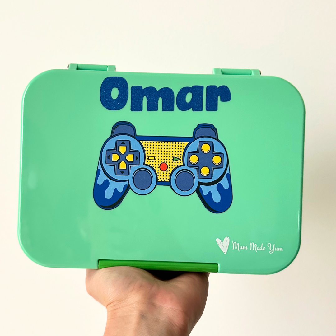 Bento Lunchbox (Medium) - Green Gamer personalised