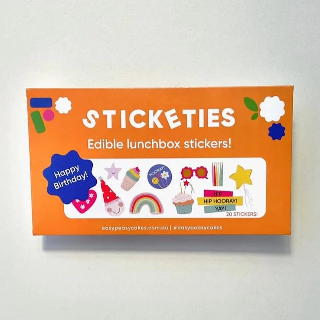 Sticketies - Edible Lunchbox Stickers - Happy Birthday2