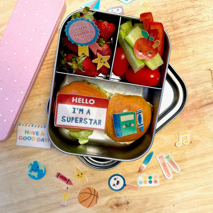 Sticketies - Edible Lunchbox Stickers - Schoolies3