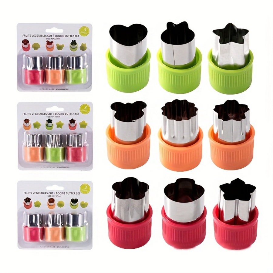 Fruit & Veggie Cutters - 3 Piece Set