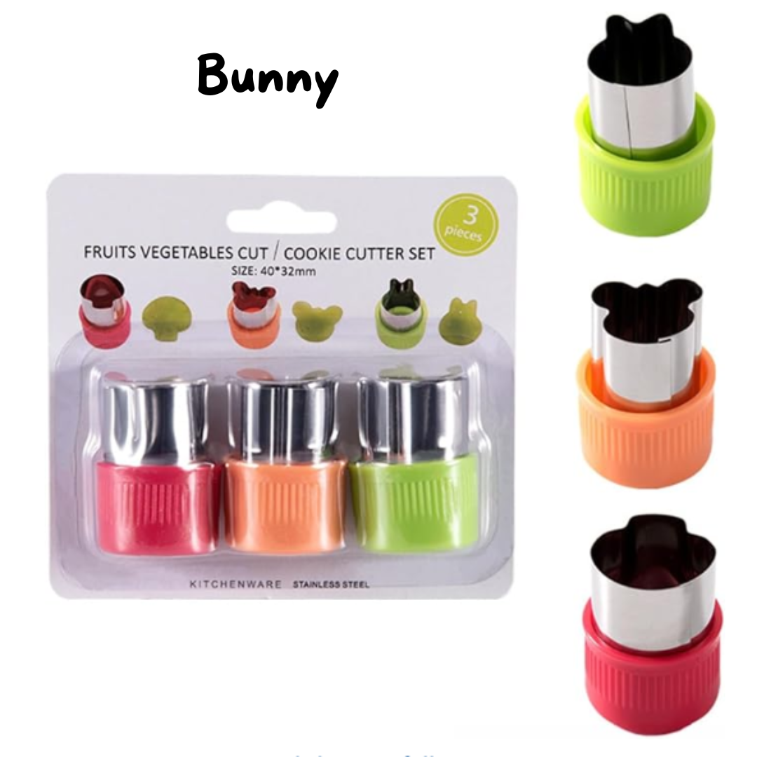 Fruit & Veggie Cutters - 3 Piece Set