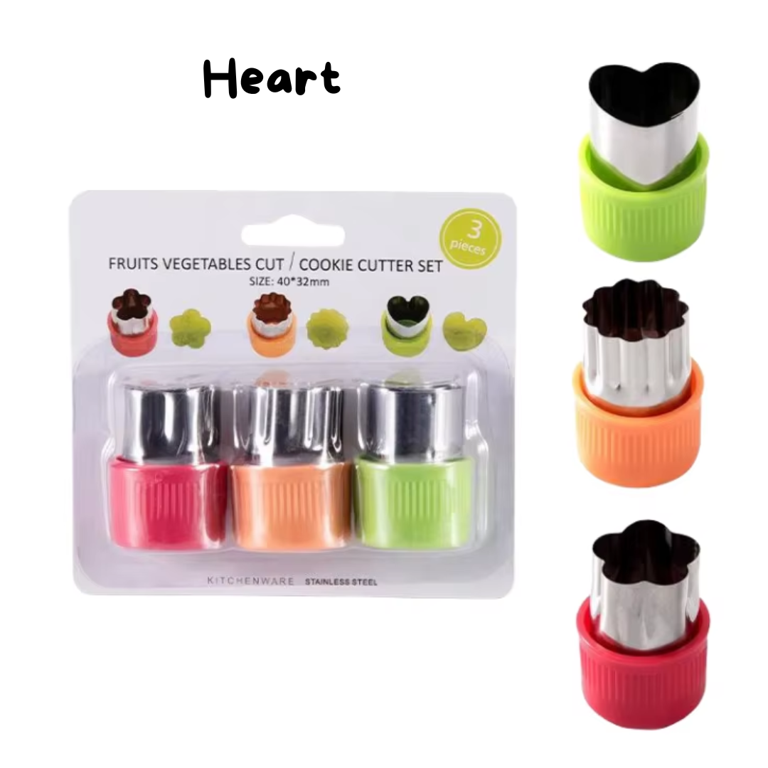 Fruit & Veggie Cutters - 3 Piece Set