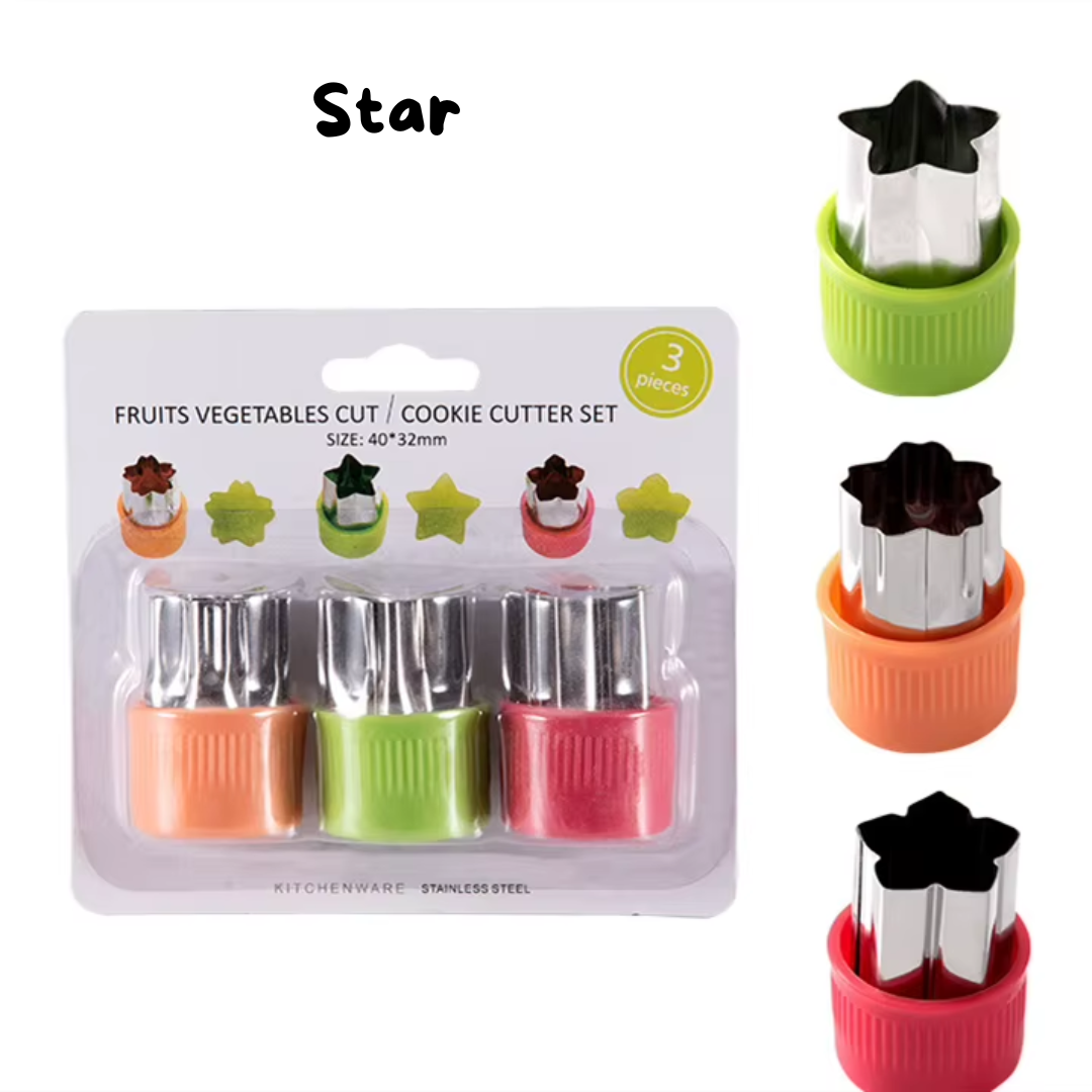 Fruit & Veggie Cutters - 3 Piece Set