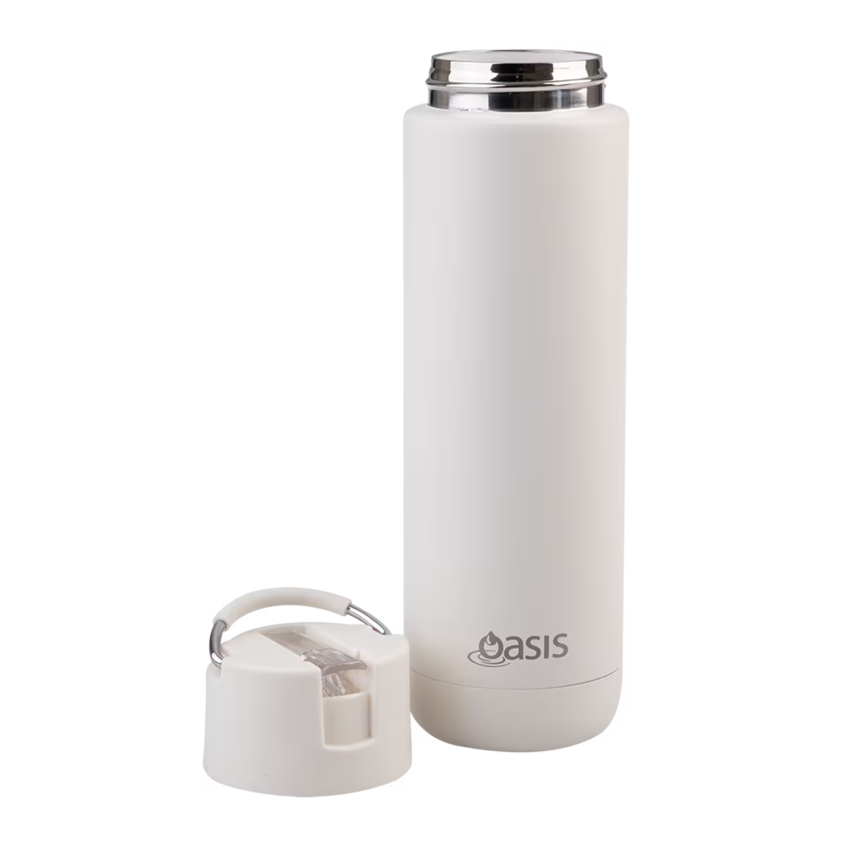 Oasis Ceramic Lined Stainless Steel Triple Insulated Sipper Drink Bottle 700ml - Alabaster
