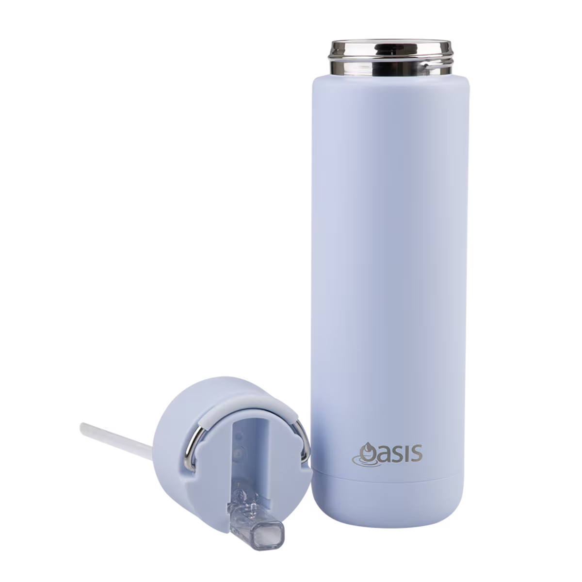 Oasis Ceramic Lined Stainless Steel Triple Insulated Sipper Drink Bottle 700ml - Periwinkle