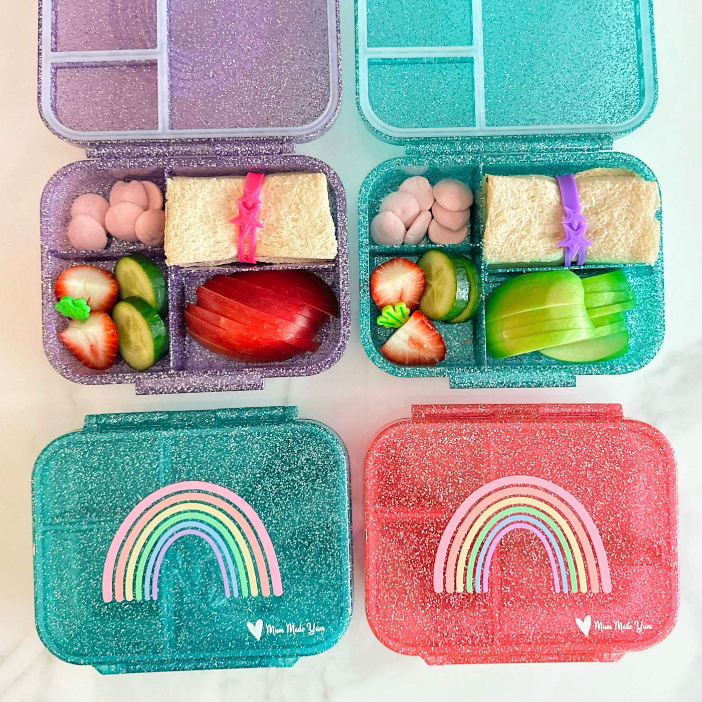 Bento Lunchbox (Mini Snack) - Sparkle Pink