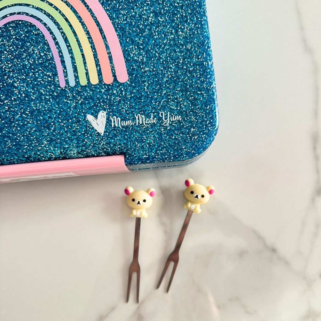 Food Picks/ Forks - Cute Bears (6 Pieces)