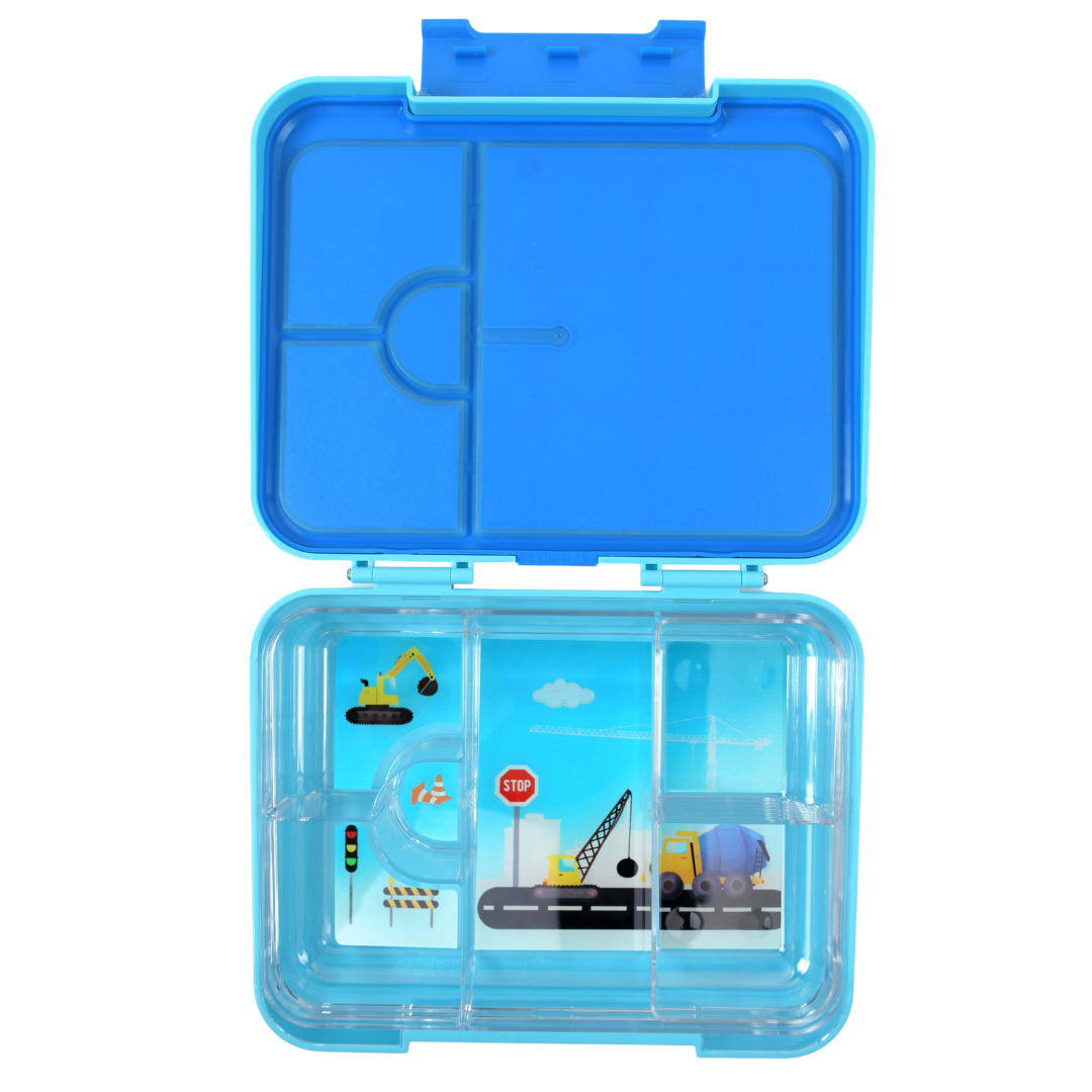 Bento Lunchbox (Large) - Light Blue Construction 2
