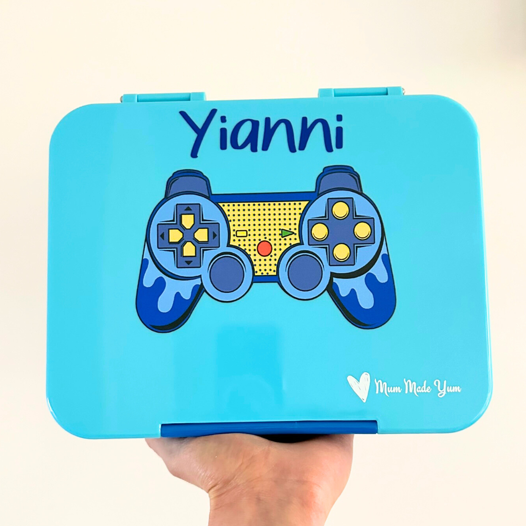 Bento Lunchbox (Large) - Light Blue Gamer