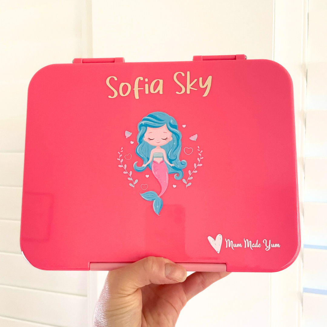 Bento Lunchbox (Large) - Pink Mermaid