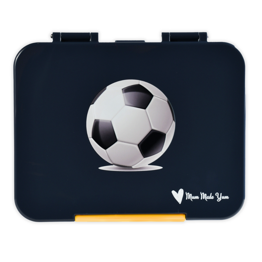 Bento Lunchbox (Large) - Black Soccer