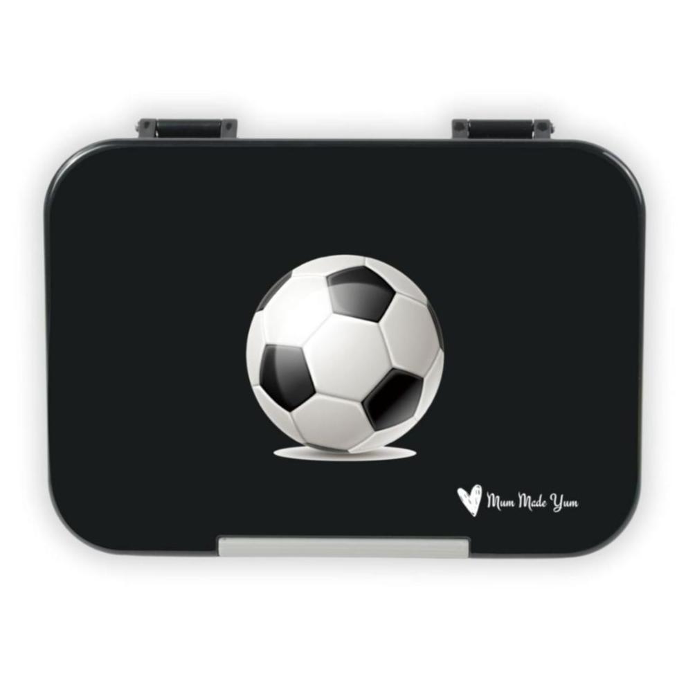 Bento Lunchbox (Medium) - Black Soccer