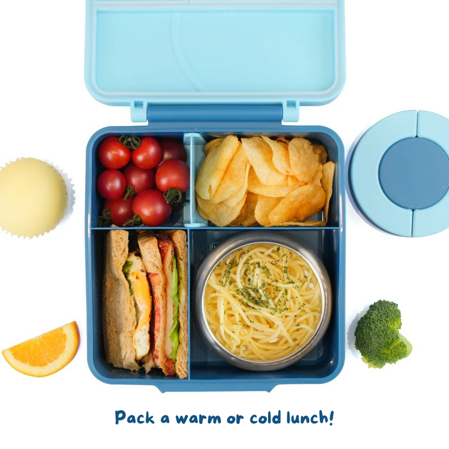 Maxi Bento Lunchbox + Thermos Food Jar - Blue2