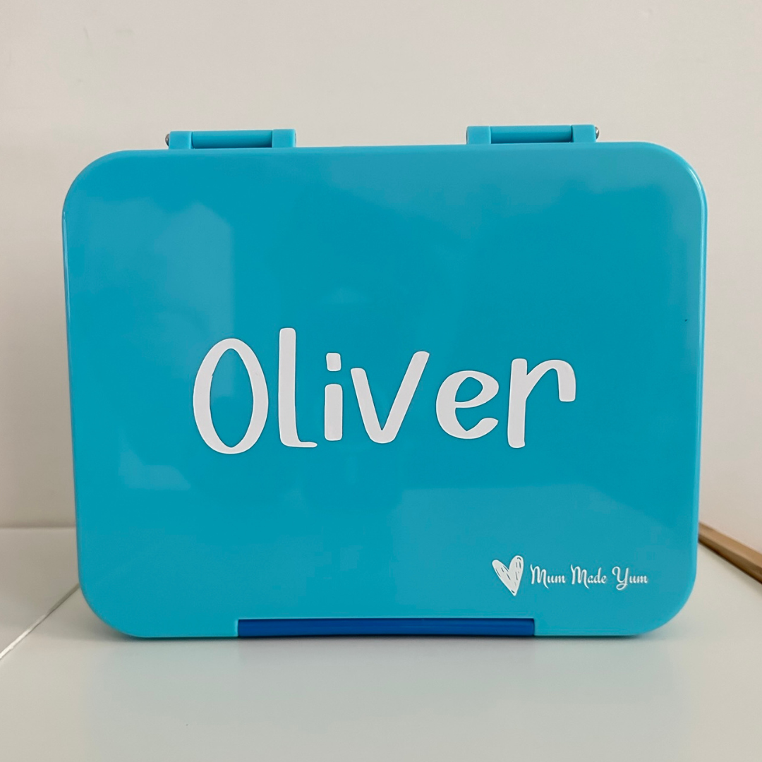 Bento Lunchbox (Large) - Light Blue - personalised