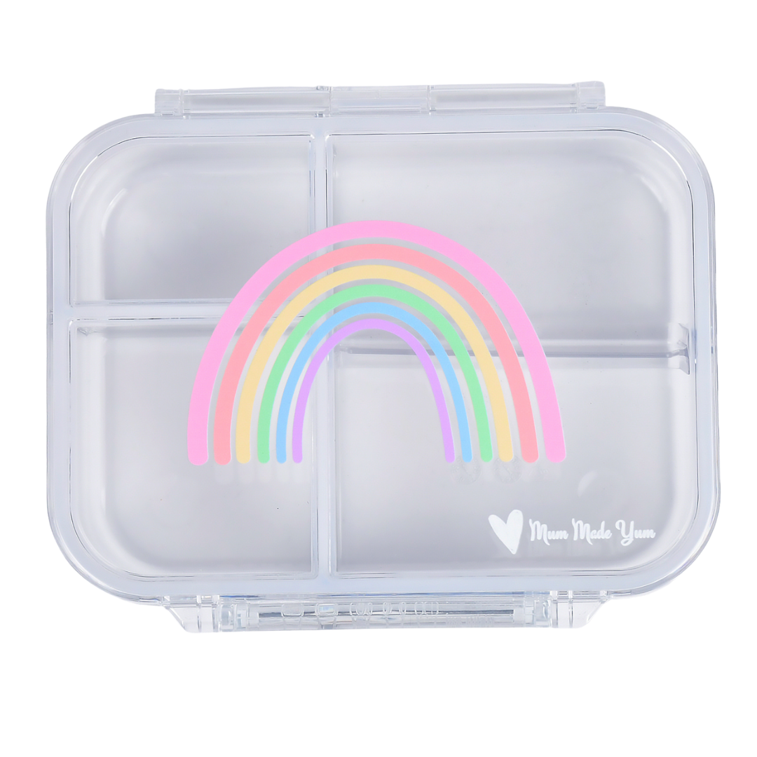 Bento Lunchbox (Mini Snack) - Clear Rainbow