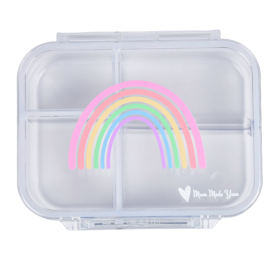 Bento Lunchbox (Mini Snack) - Clear Rainbow