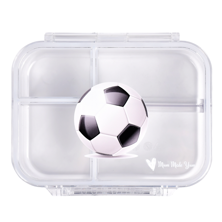 Bento Lunchbox (Mini Snack) - Clear Soccer