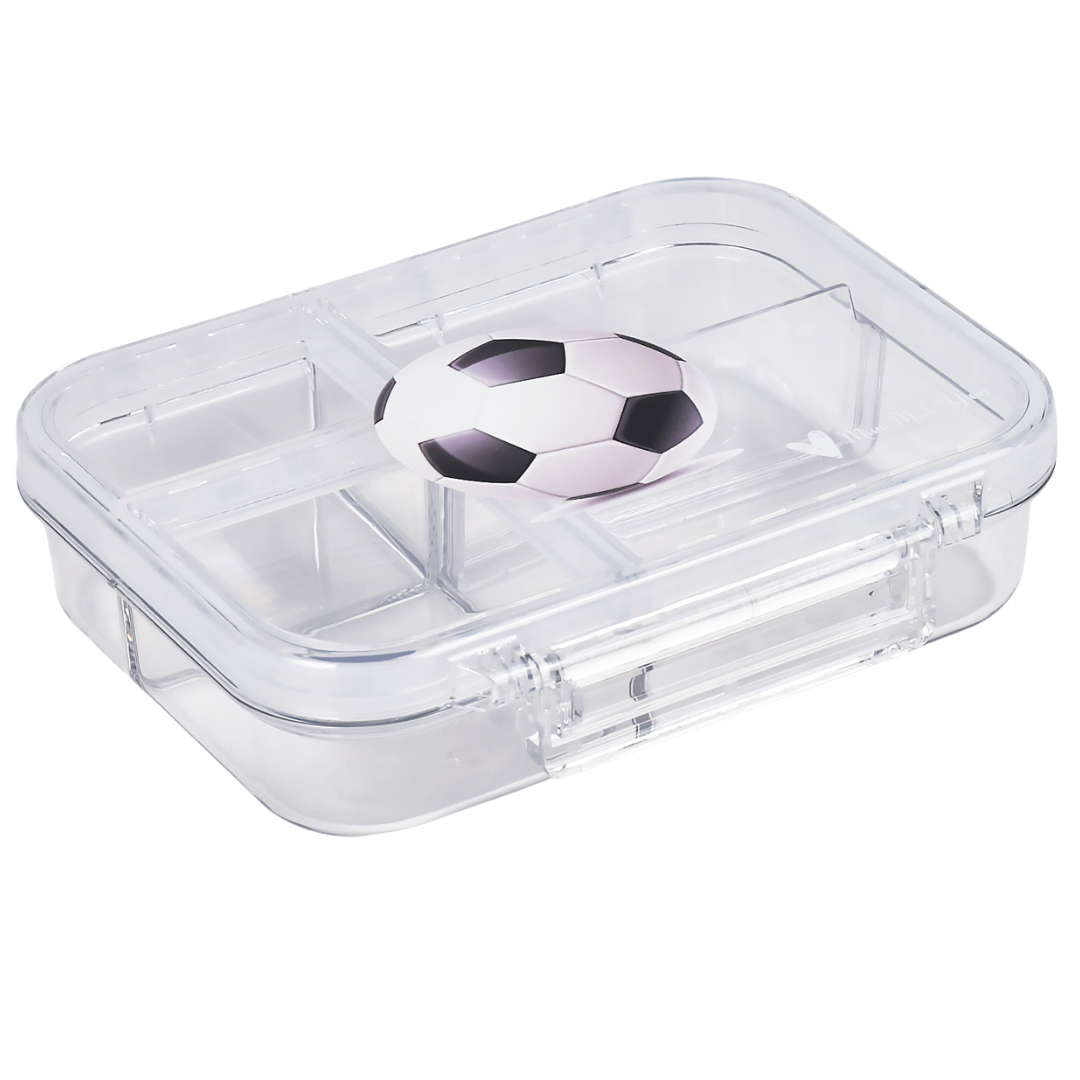 Bento Lunchbox (Mini Snack) - Clear Soccer