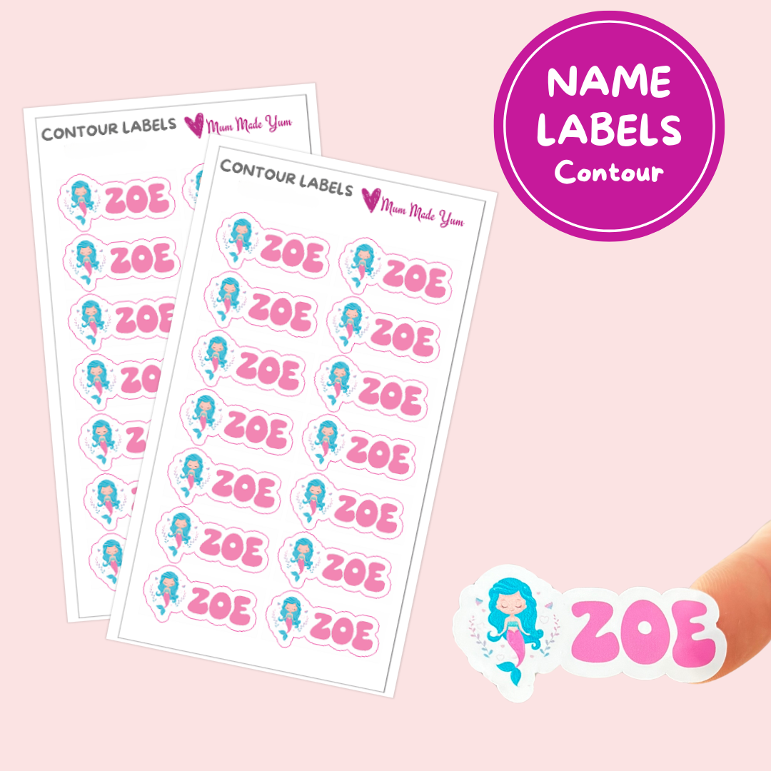 Custom Name Labels - Contour | Mum Made Yum