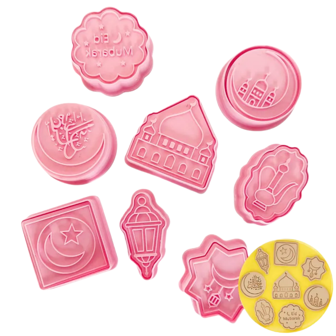 Cookie Mould Cutter - Eid - 8 Pieces