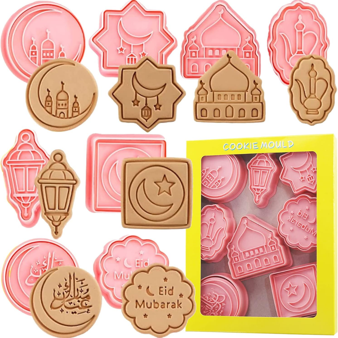 Cookie Mould Cutter - Eid - 8 Pieces