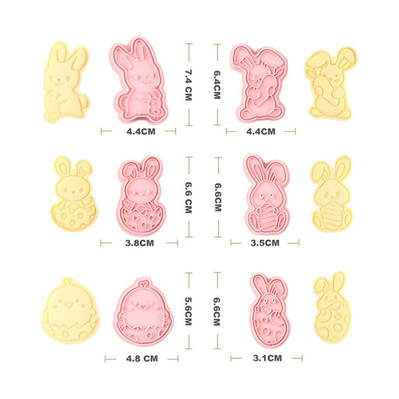 Cookie Mould Cutter - Easter - 6 Pieces