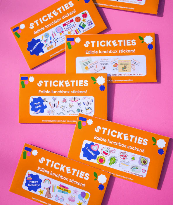 Sticketies - Edible Lunchbox Stickers - Bug-Tastic