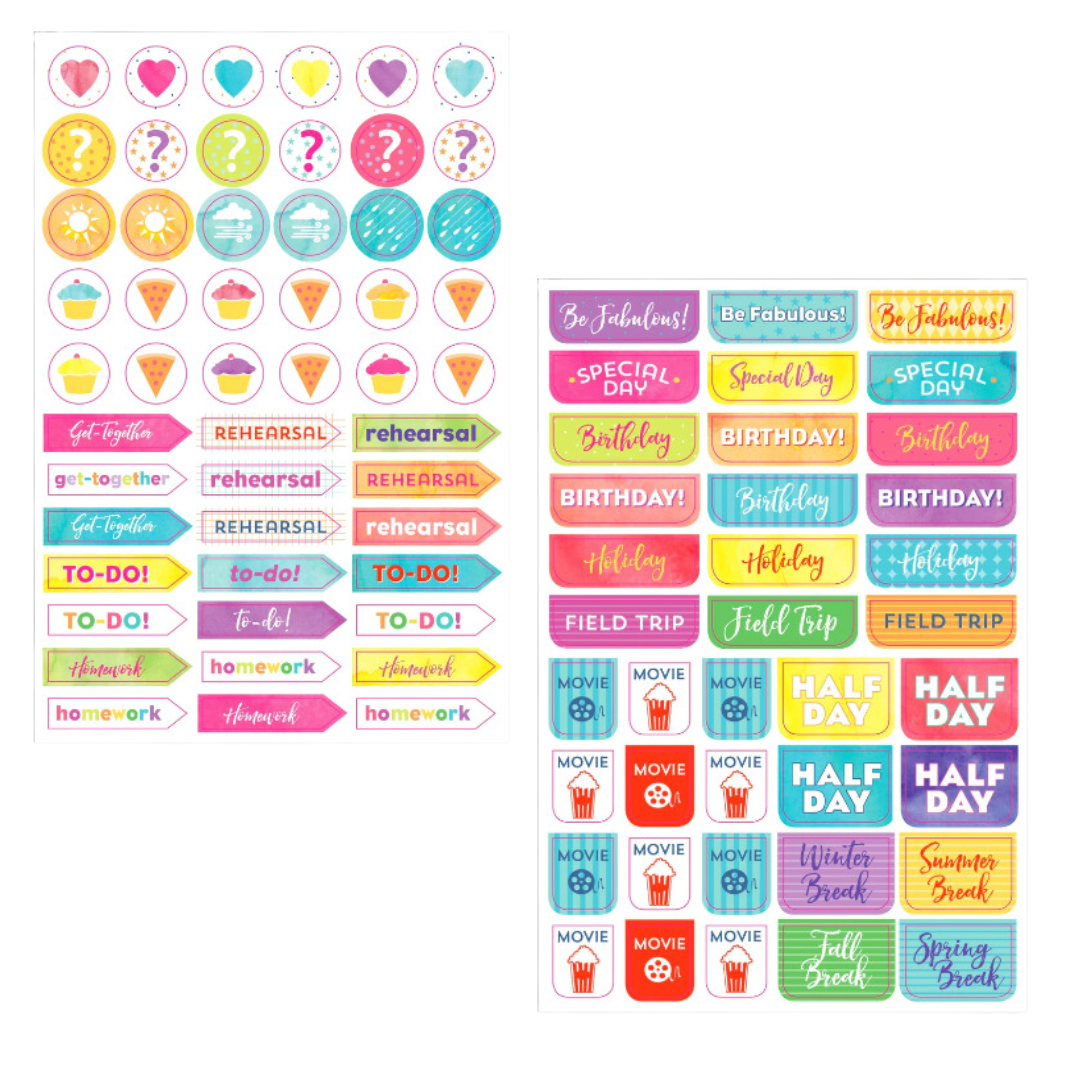 Essentials Student Planner Stickers - 12 Sheets