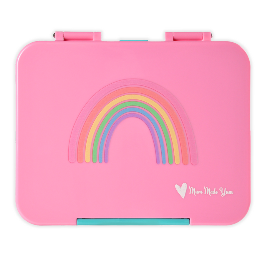 Bento Lunchbox (Large) - Floss Pink Rainbow