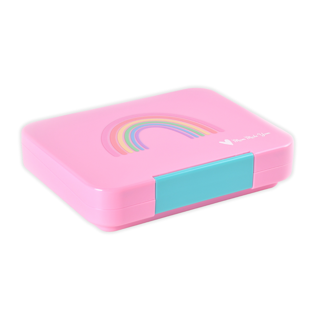 Bento Lunchbox (Large) - Floss Pink Rainbow