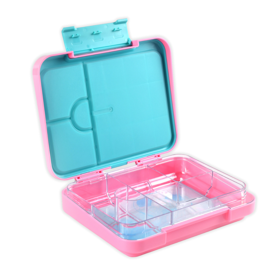 Bento Lunchbox (Large) - Floss Pink Soccer