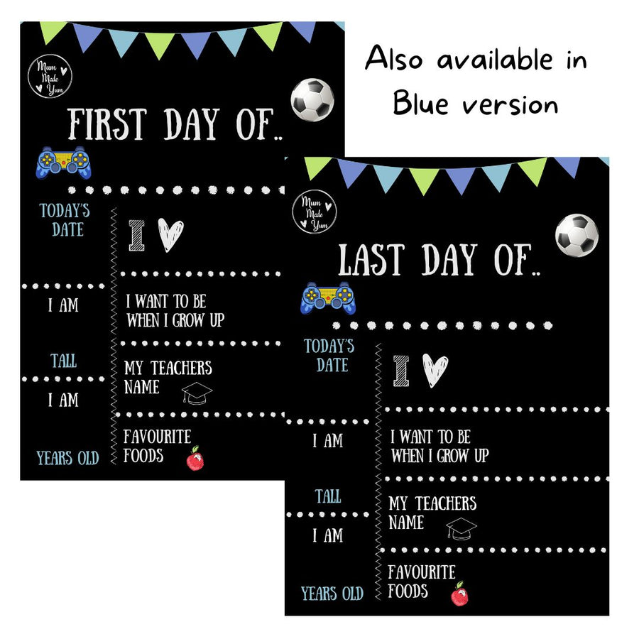 First Day Of / Last Day Of Chalkboard (Double-Sided) - Pink Version *NEW*