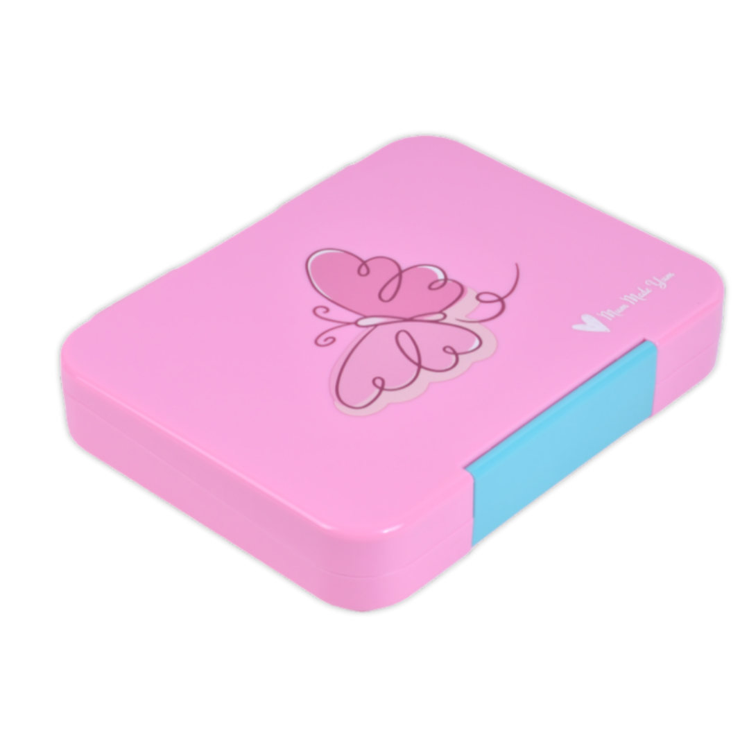 Bento Lunchbox (Large) - Floss Pink Butterfly