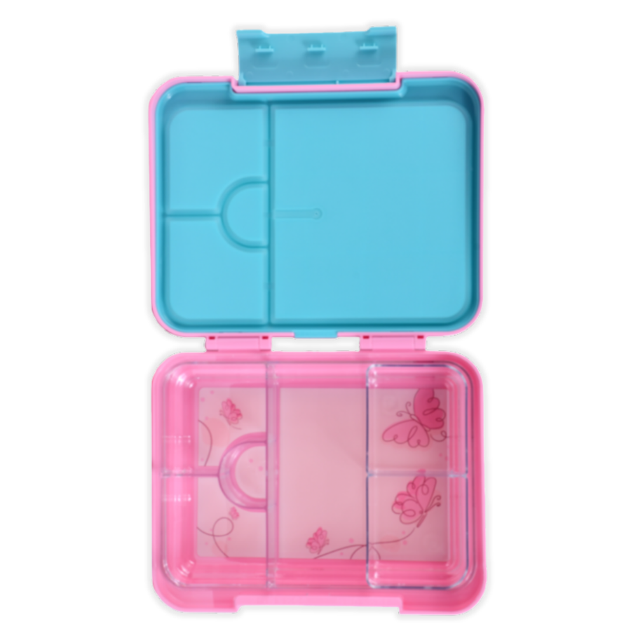 Bento Lunchbox (Large) - Floss Pink Butterfly
