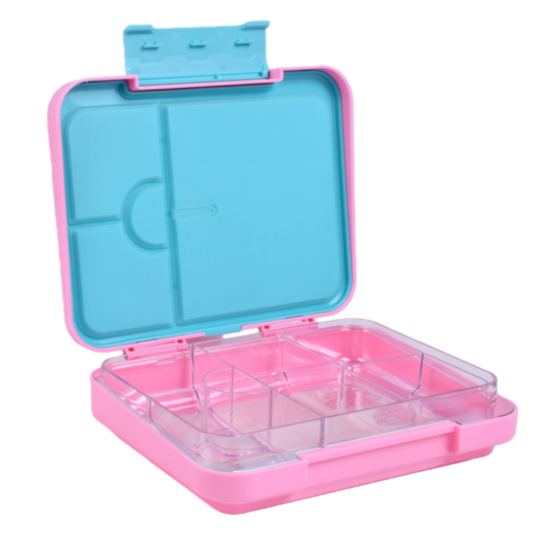 Bento Lunchbox (Large) - Floss Pink Butterfly