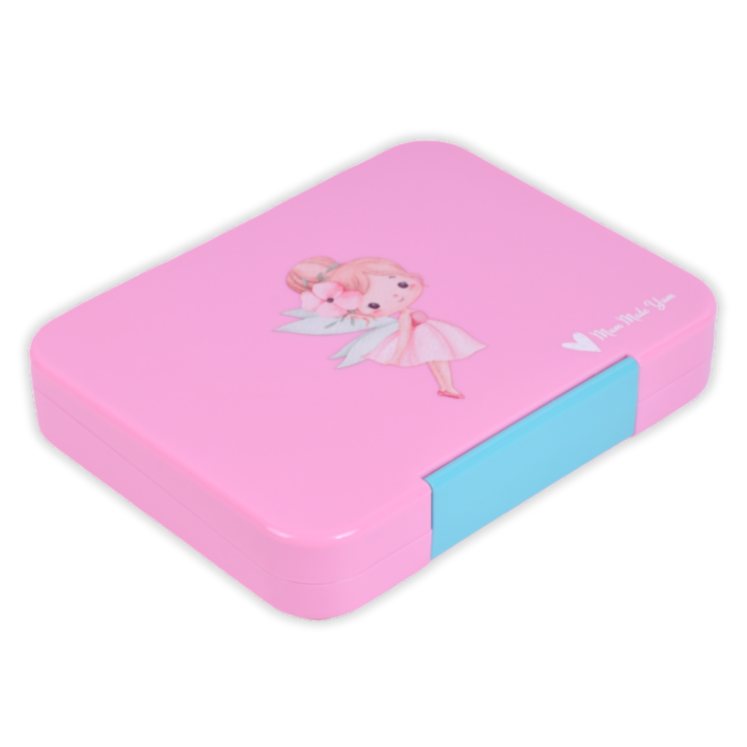 Bento Lunchbox (Large) - Floss Pink Fairy Garden