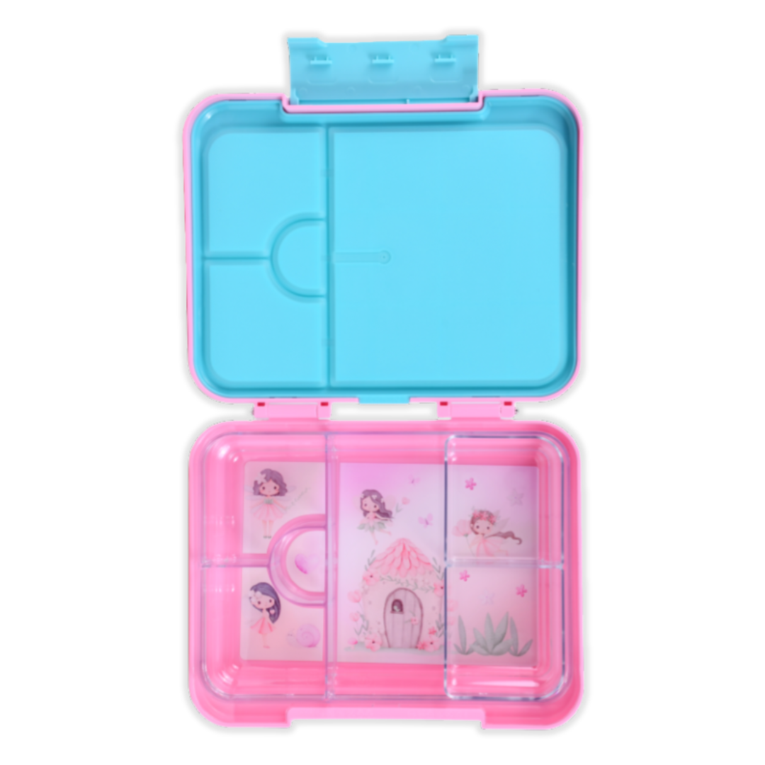 Bento Lunchbox (Large) - Floss Pink Fairy Garden